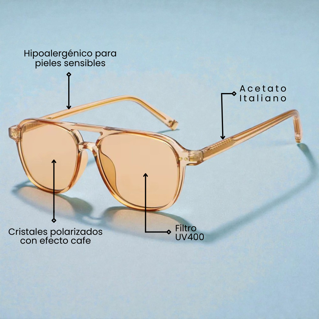 MANZINI TRANSPARENT BROWN | BROWN MIRROR