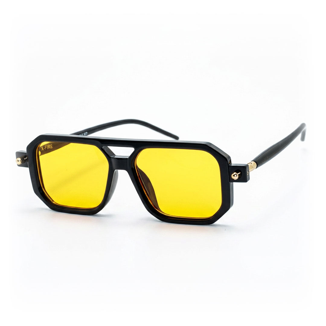 Lente de sol Bali negro / Amarillo UV400 X FIRE