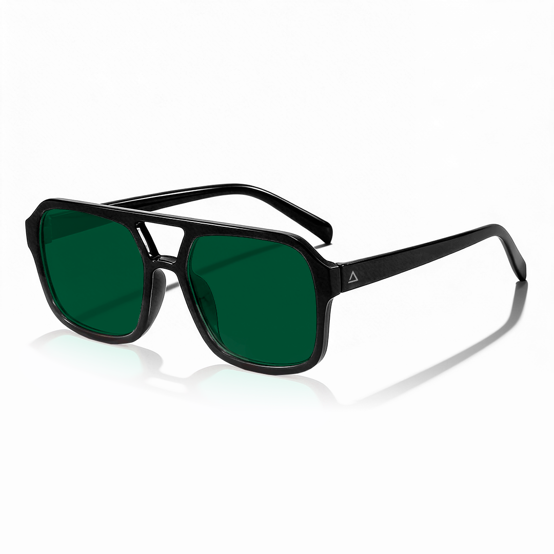 Lente de sol negro Arezzo / Verde UV400 X FIRE