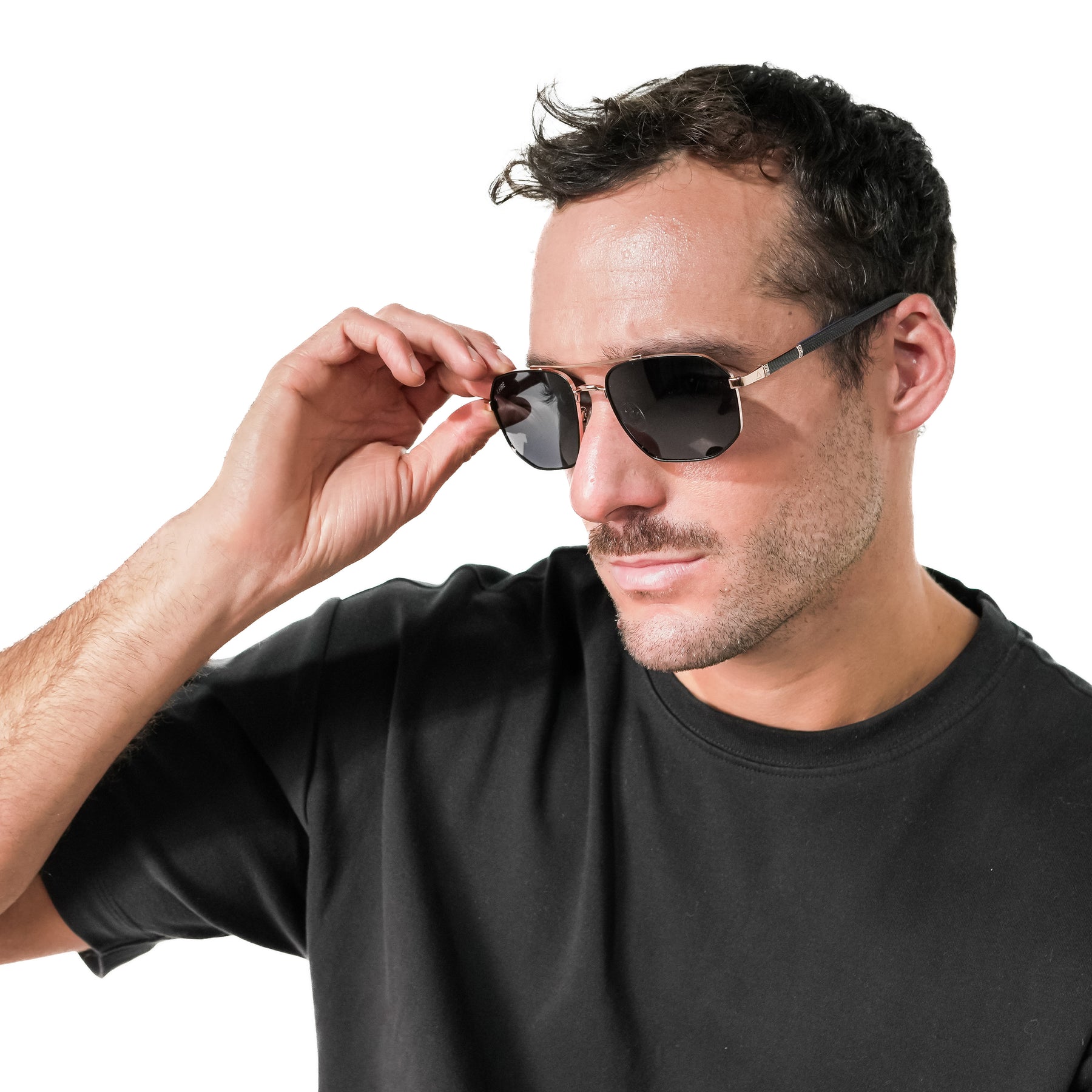 MONTELLA BLUE-GOLD | BLACK MIRROR