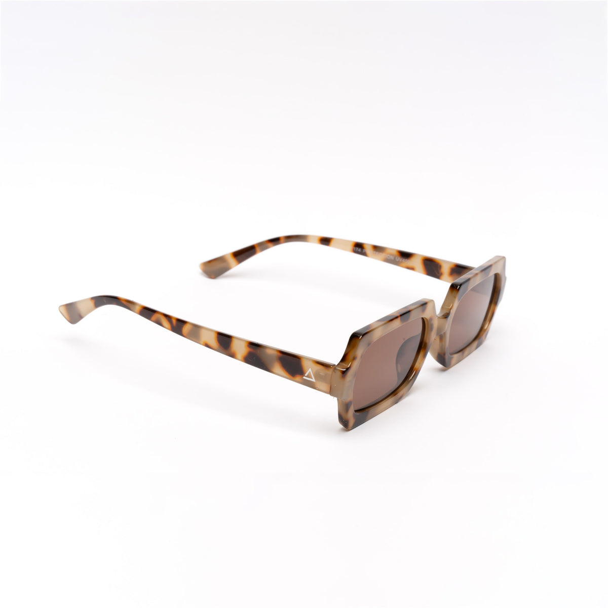 Lente de sol Animal Print Vichy / Café UV400 X FIRE BROWN MIRROR