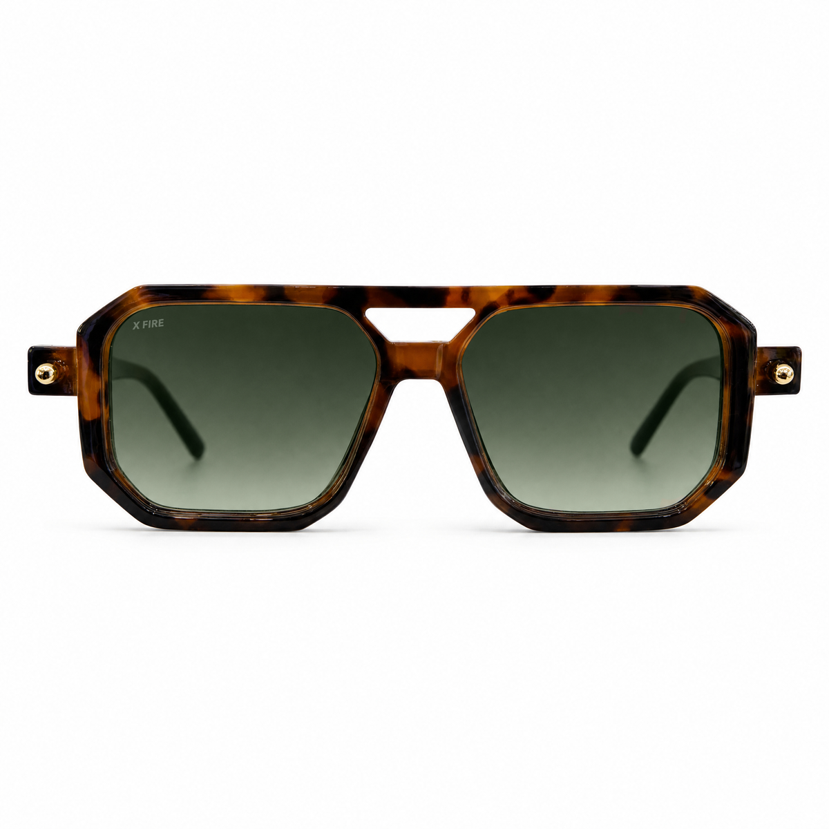 Lente de sol Bali Animal Print / Verde UV400 XFIRE