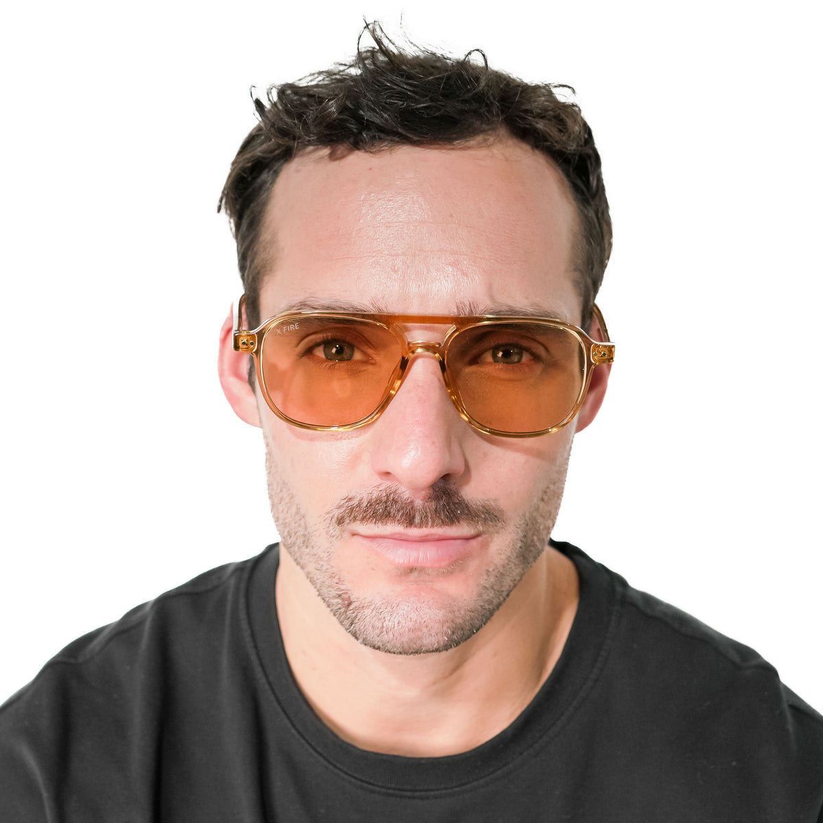 MANZINI TRANSPARENT BROWN | BROWN MIRROR