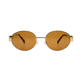 Lente de sol dorado Armonia / Café UV400 X FIRE
