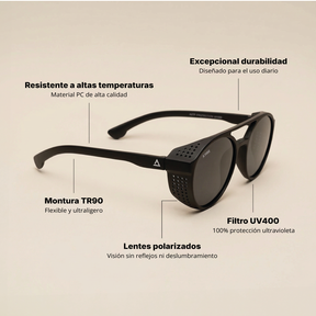 Lente de sol Negro Rekz / Negro UV400 X FIRE