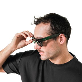 Lente de sol Verde Spargi / Negro UV400 X FIRE