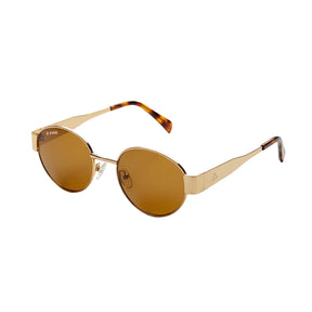 Lente de sol dorado Armonia / Café UV400 X FIRE