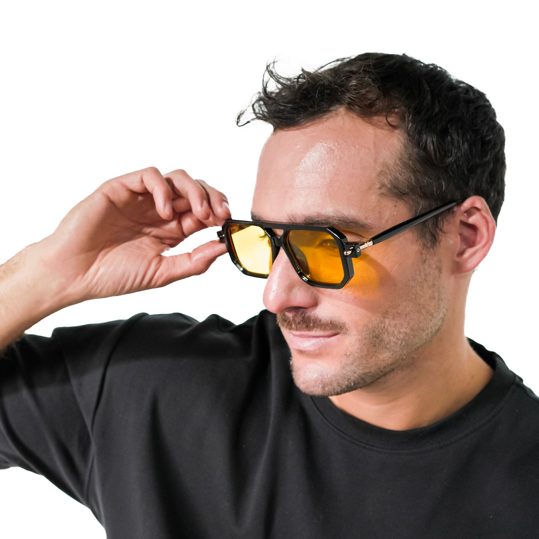 BALI BLACK | ORANGE MIRROR