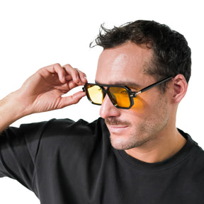 BALI BLACK | ORANGE MIRROR