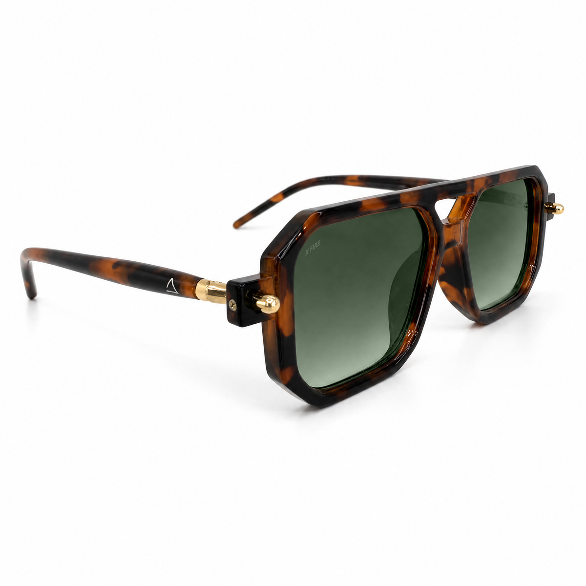 Lente de sol Bali Animal Print / Verde UV400 XFIRE