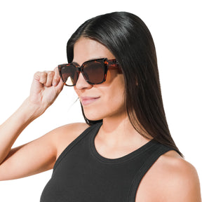 ALESSA ANIMAL PRINT | BROWN MIRROR