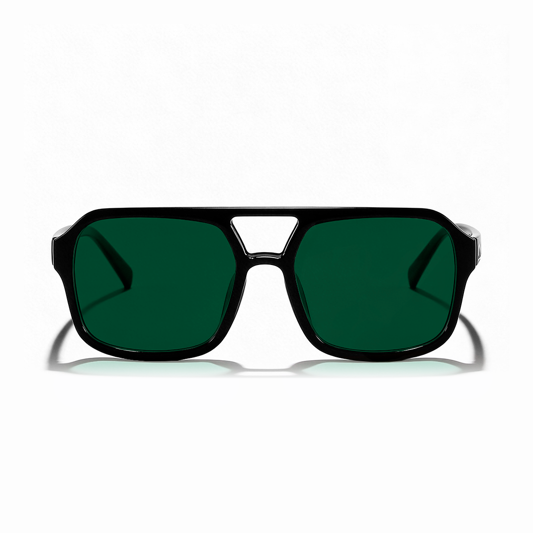 Lente de sol negro Arezzo / Verde UV400 X FIRE