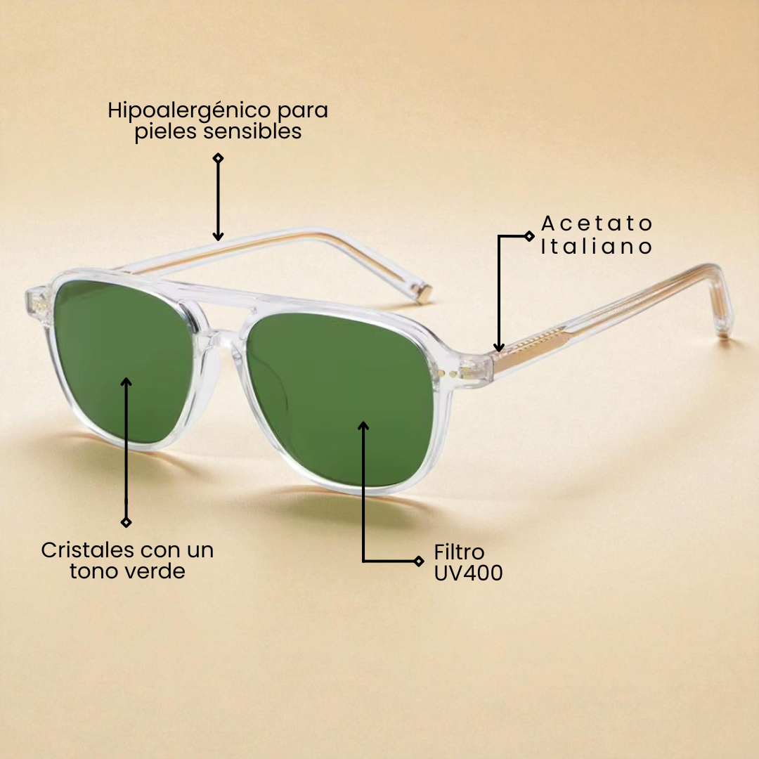 MANZINI TRANSPARENT | GREEN MIRROR