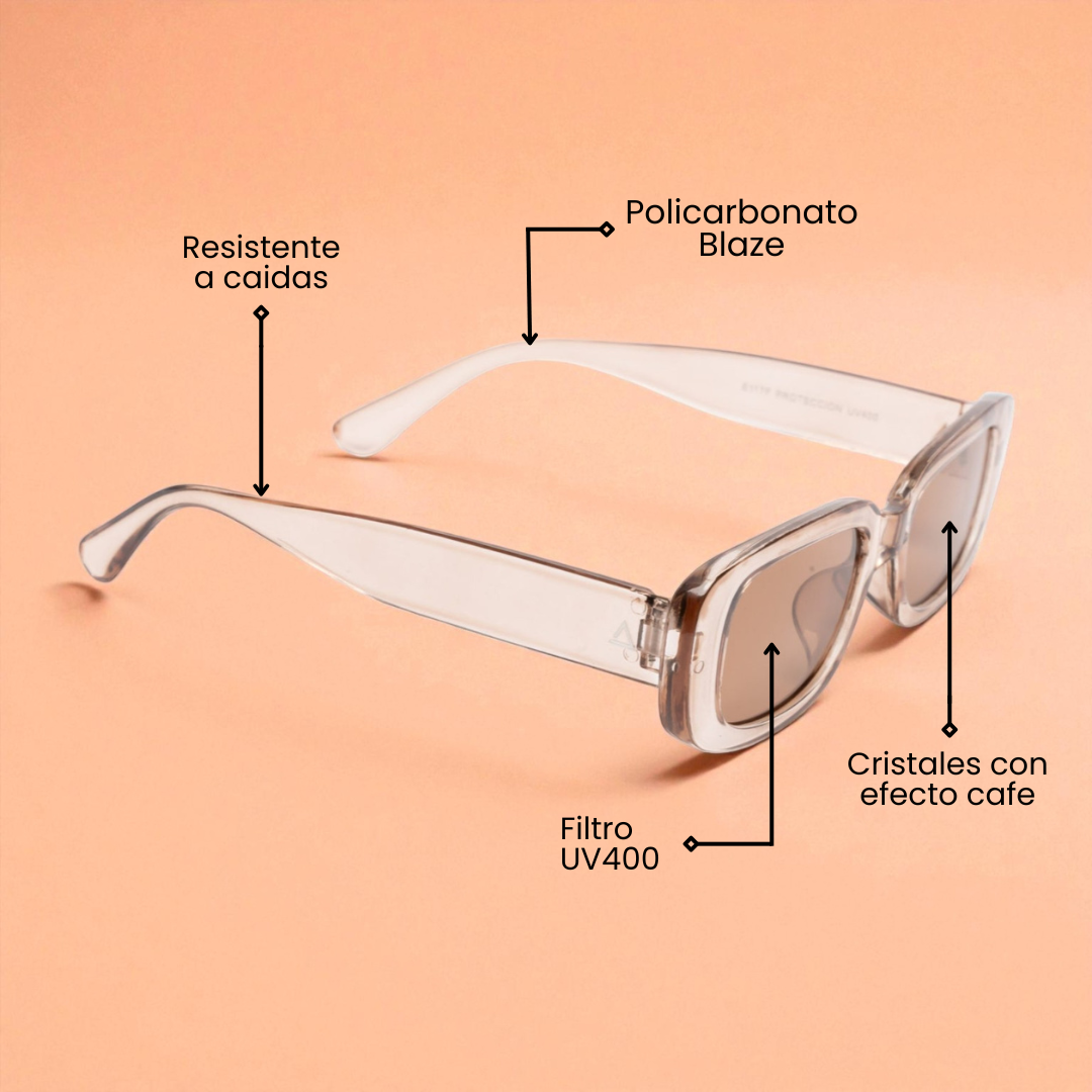 NOAM TRANSPARENT BROWN | BROWN MIRROR