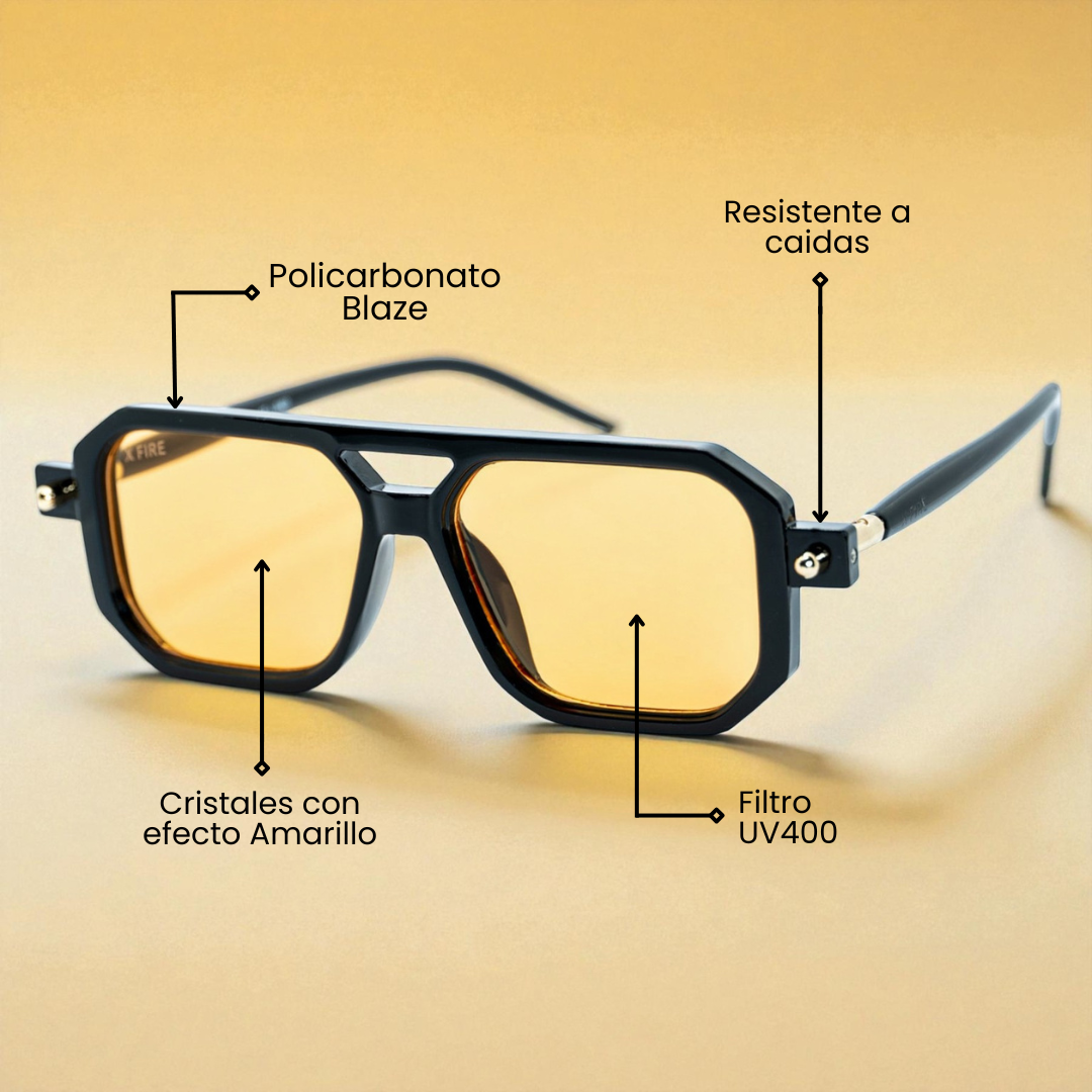 BALI BLACK | YELLOW MIRROR