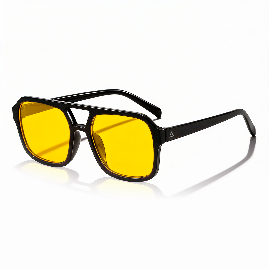 Lente de sol Negro Arezzo / Amarillo UV400 X FIRE