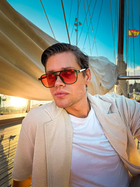 MANZINI GREEN | RED MIRROR