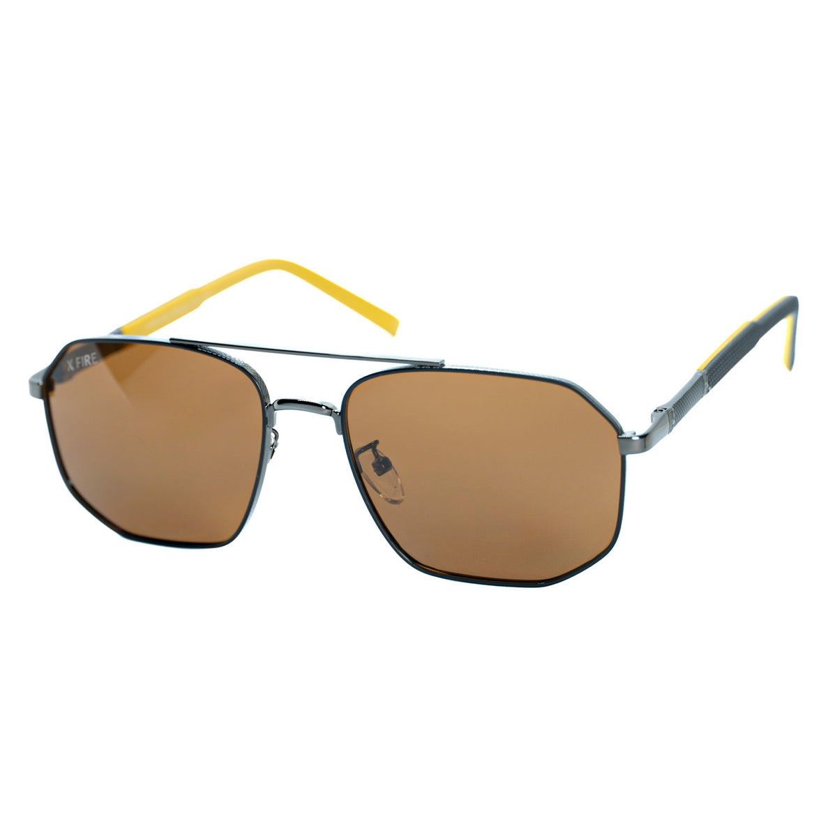 Lente de sol Plateado Montella / Café UV400 X FIRE