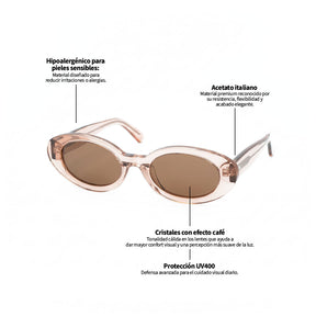 Lente de sol Mainz Transparente / Café UV400 X FIRE