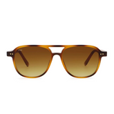 Lente de sol Manzini Animal Print / Café UV400 X