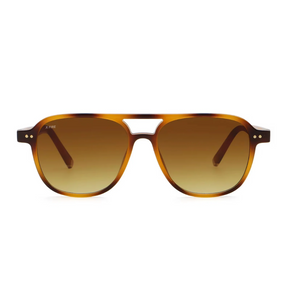 Lente de sol Manzini Animal Print / Café UV400 X