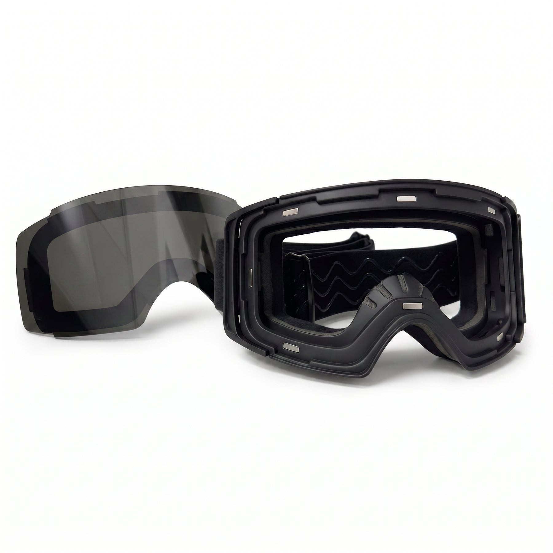 Antiparra para nieve color negro SKY | Lente gris