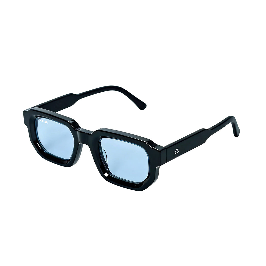 Lente de sol Negro Oasis / Azul UV400 X FIRE