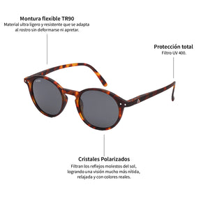 Lente de sol Animal Print Niza / Negro UV400 X FIRE