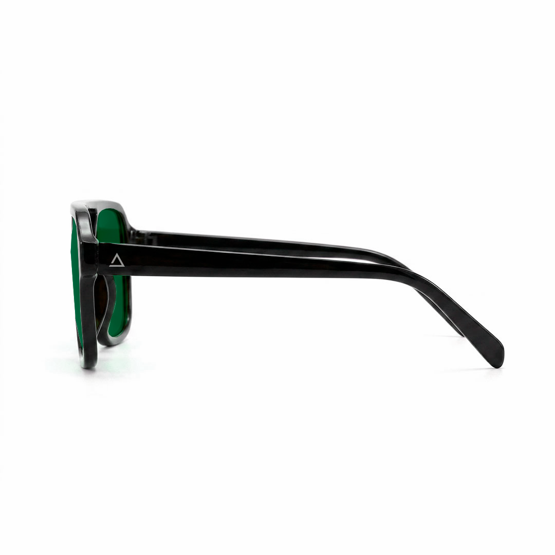 Lente de sol negro Arezzo / Verde UV400 X FIRE
