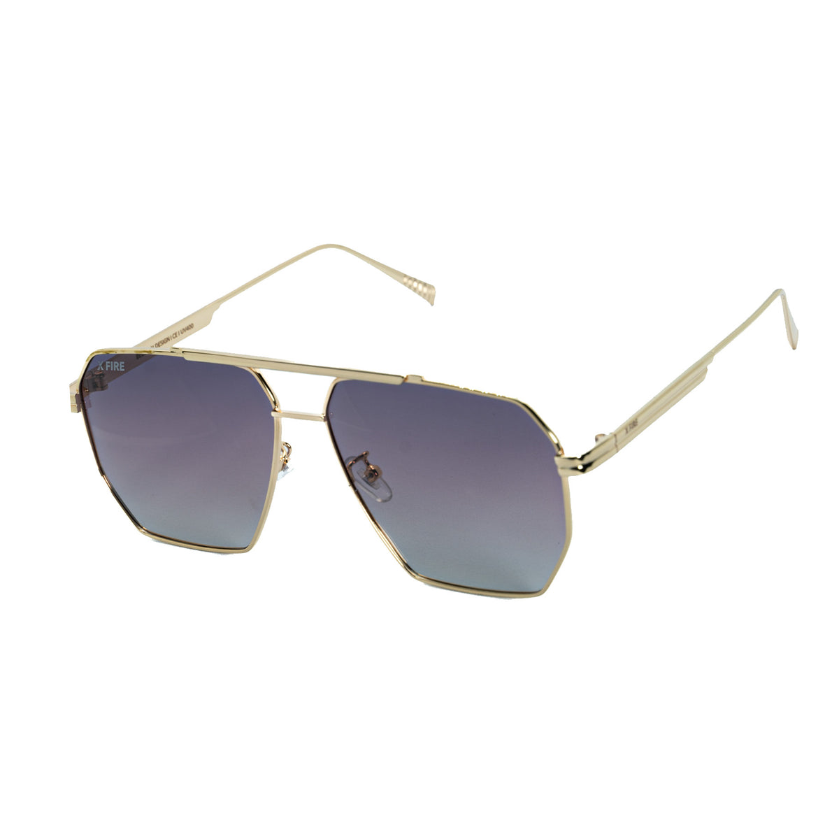 Lente de sol Dorado Vogel / Morado UV400 X FIRE