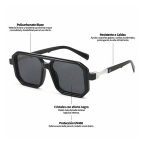 Lente de sol Blanco-Negro Bali 2.0 / Negro UV400 X FIRE
