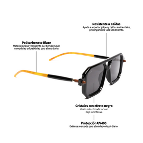 Lente de sol Bali Negro / Negro UV400 X FIRE