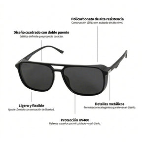 Lente de sol Negro Atlas / Negro UV400 X FIRE