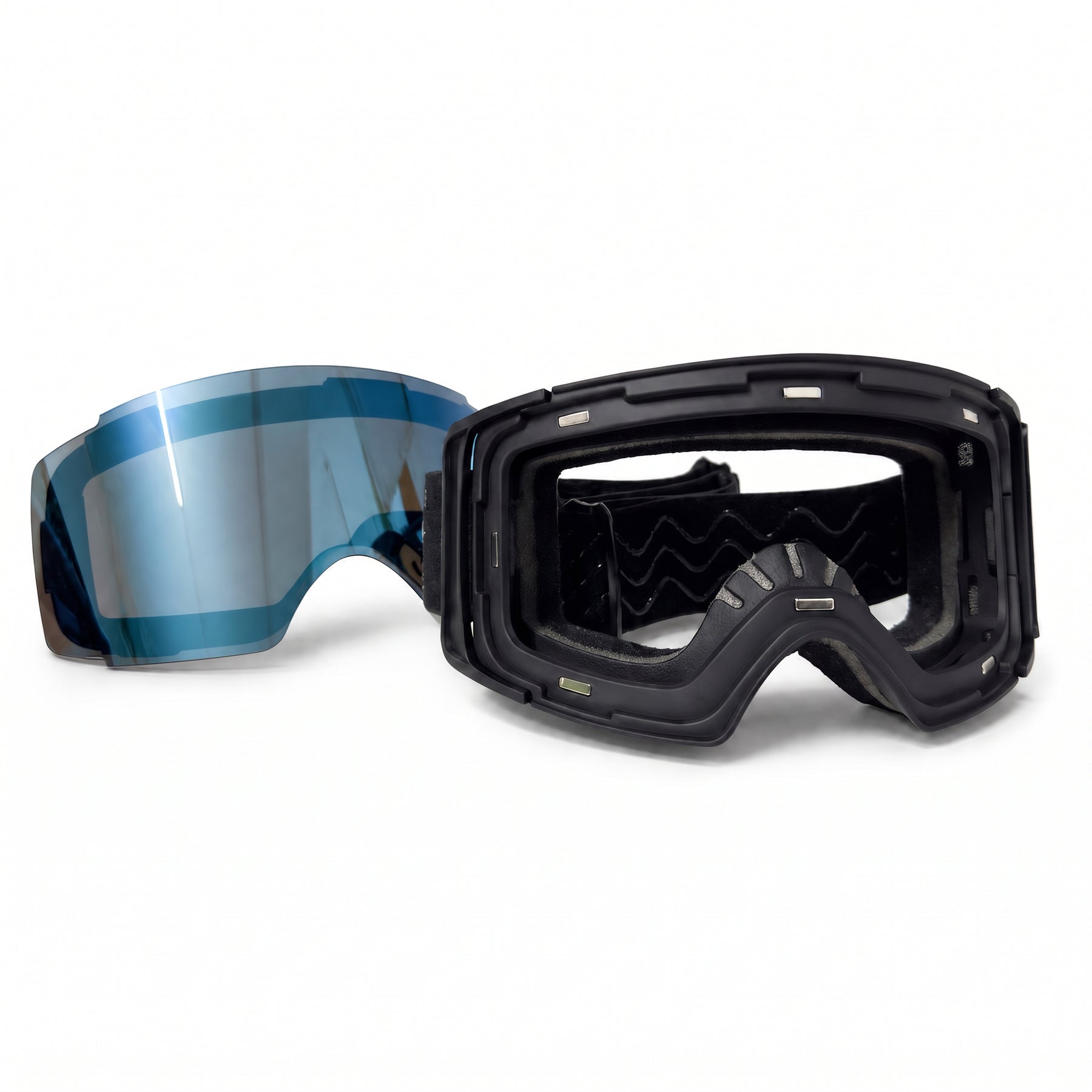 Antiparra para nieve Magnetica SKY | Lente azul