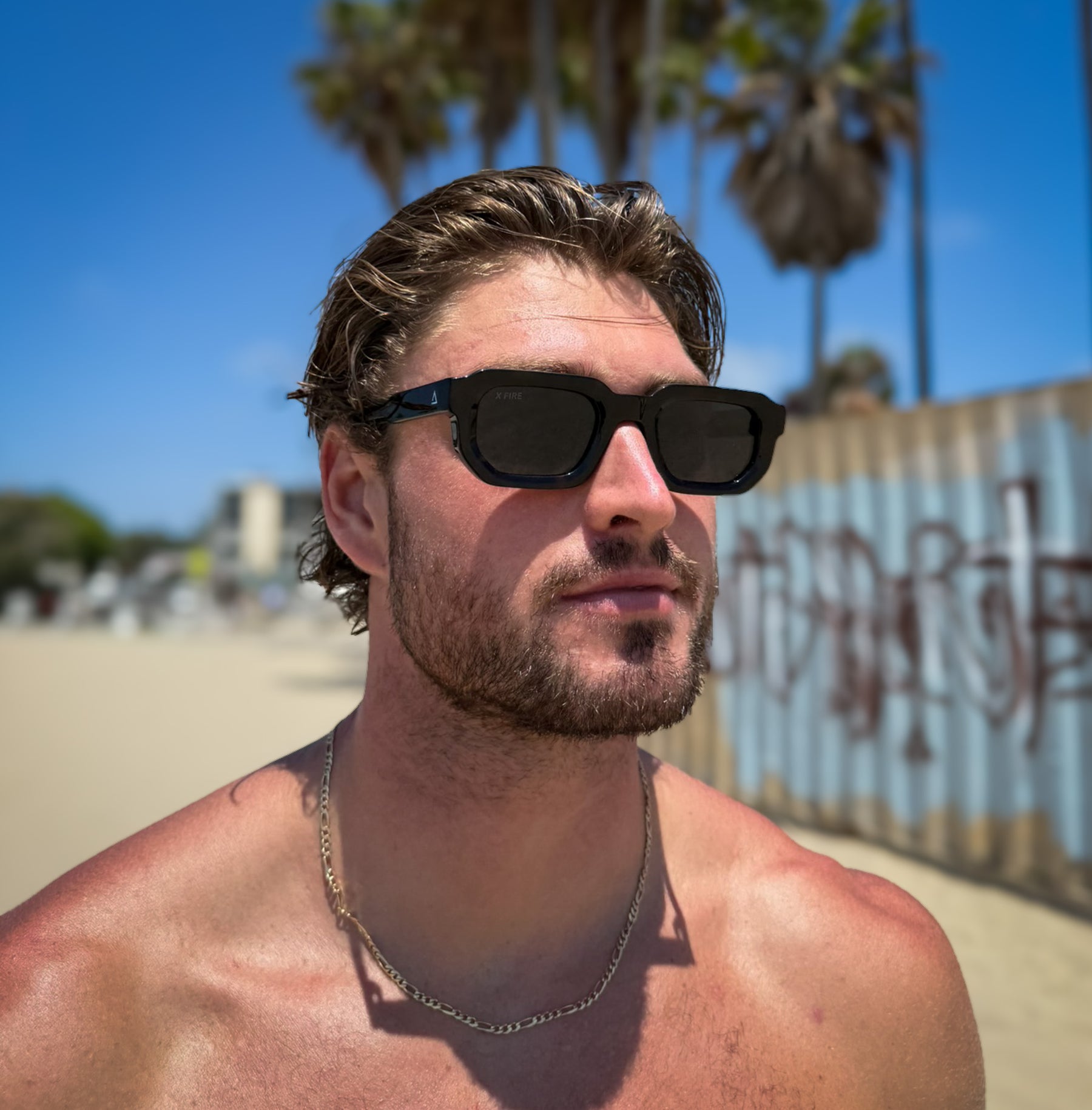 Lente de sol Negro Oasis / Negro UV400 X FIre