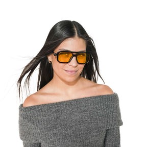 BALI BLACK | ORANGE MIRROR