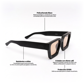 Lente de sol Matte Soneva Café UV400 X FIRE